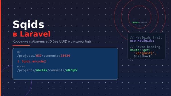 Обложка к записи Sqids в Laravel: практическое руководство по обфускации ваших ID